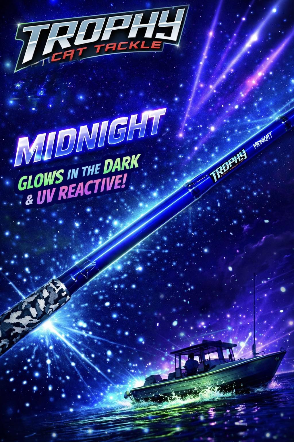 The Midnight Catfish Rod - Spinning